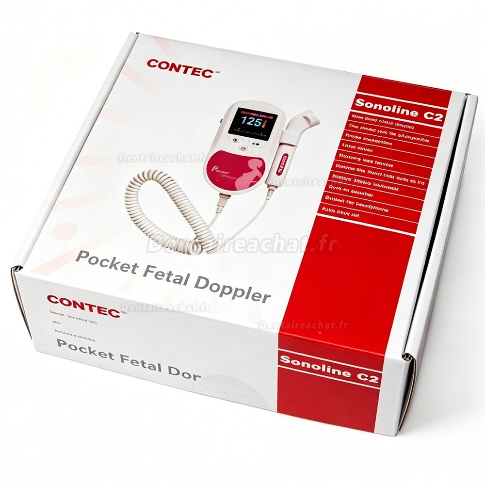 Doppler f&oelig;tal de poche CONTEC Sonoline C2 &ndash; Moniteur de sons f&oelig;taux